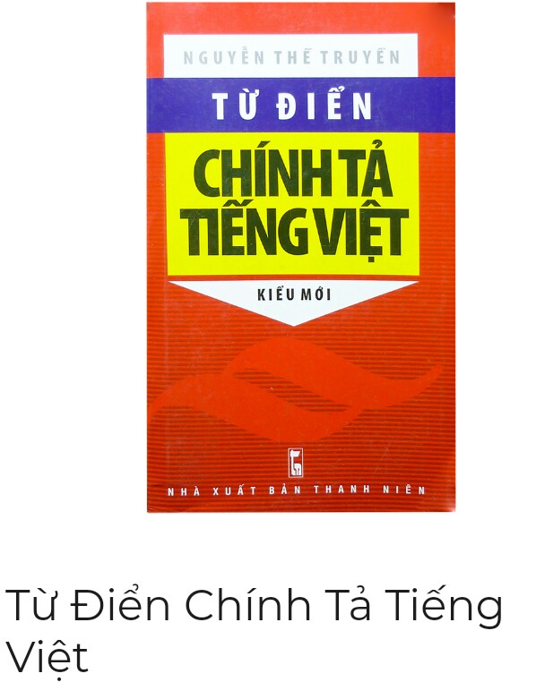 Từ điển chính tả tiếng Việt 